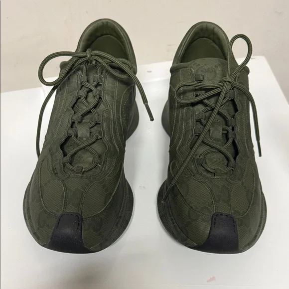 Gucci Dark Green Athletic Shoes - Picture 6 of 12